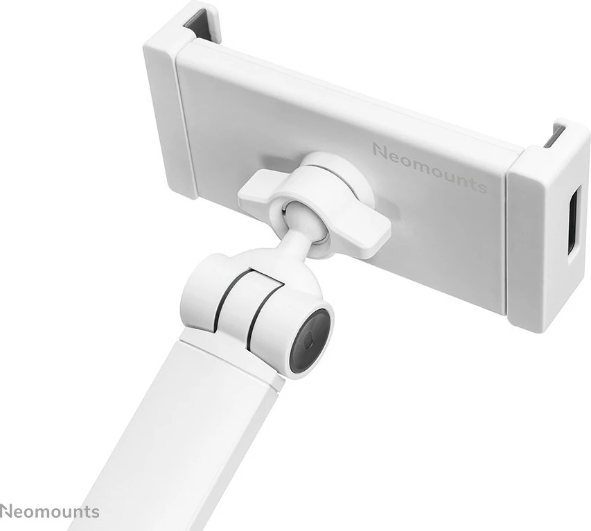 Namizni nosilec za tablične računalnike in telefone Neomounts DS15-550WH1, univerzalen, vrtljiv 360°, bel