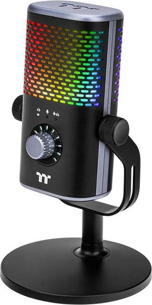 Kondenzatorski USB mikrofon GS50 RGB Thermaltake, 24 bit, črn