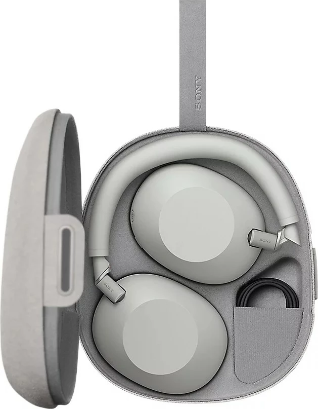 Brezžične in žične slušalke Sony WH-1000XM6, Bluetooth, USB Type-C, siva