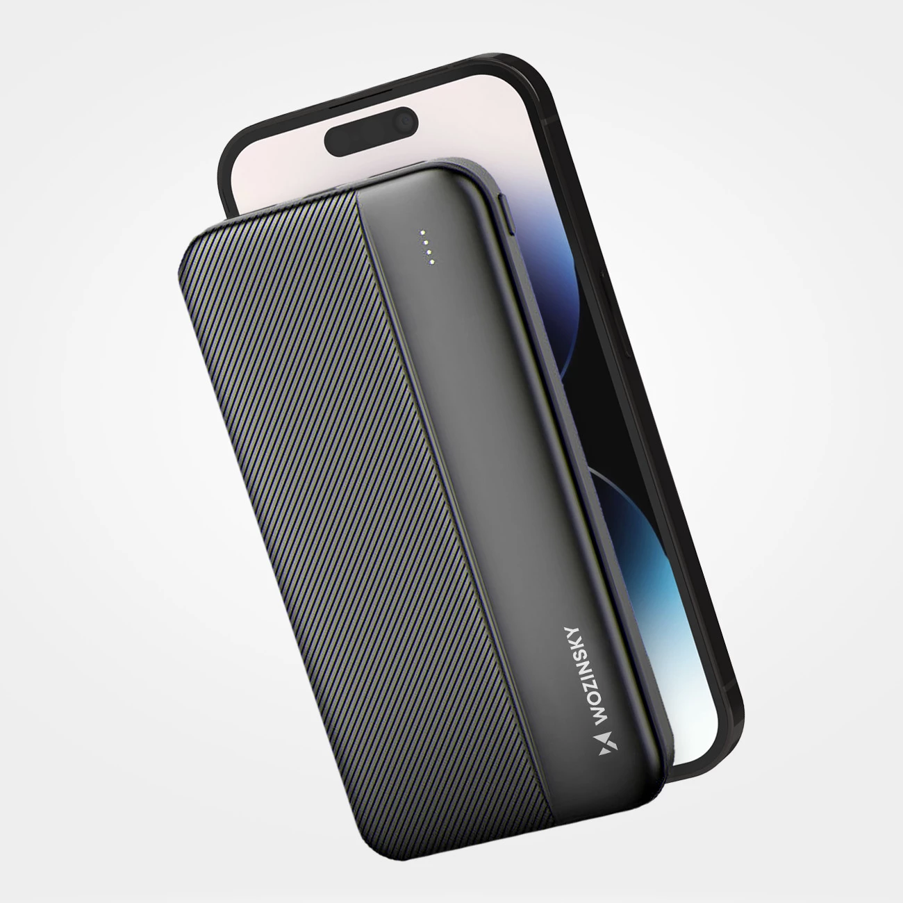 Powerbank 10000 mAh, 2x USB, črn Wozinsky WPBBK1