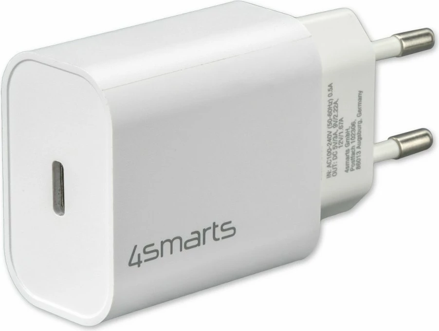 USB polnilec 4smarts 465575, 20W, bel