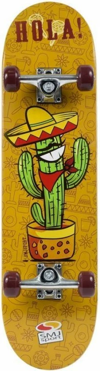 Klasičen skateboard SMJ, rumen