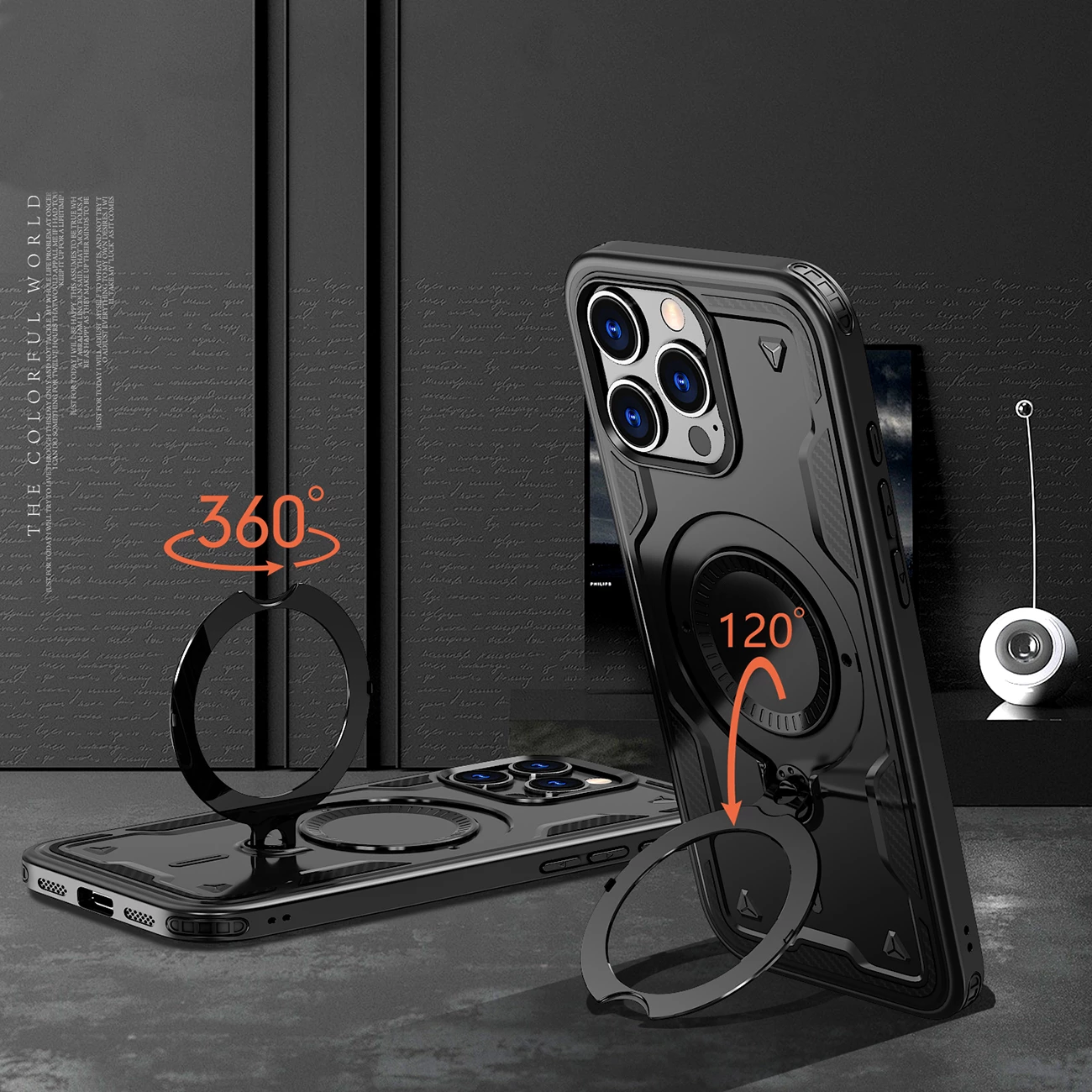 Ovitek Hybrid Armor Trendy z MagSafe za iPhone 16 Pro, Hurtel, črn