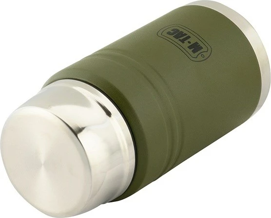 Termos za hrano z zložljivo žlico M-TAC UN-R02-750A, 750 ml, olivno zelen