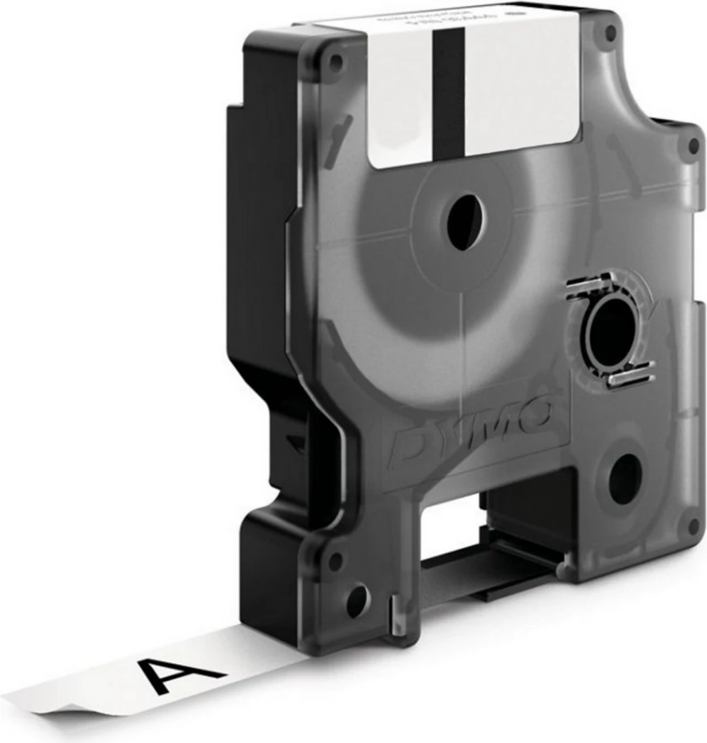 Nadomestna etiketna kaseta Dymo 18445, črno na belo