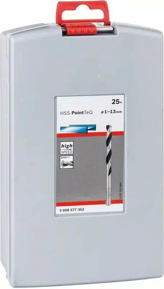 Set svedrov za kovino 25-delni, Bosch Pro Box HSS PointTeQ, s škatlo