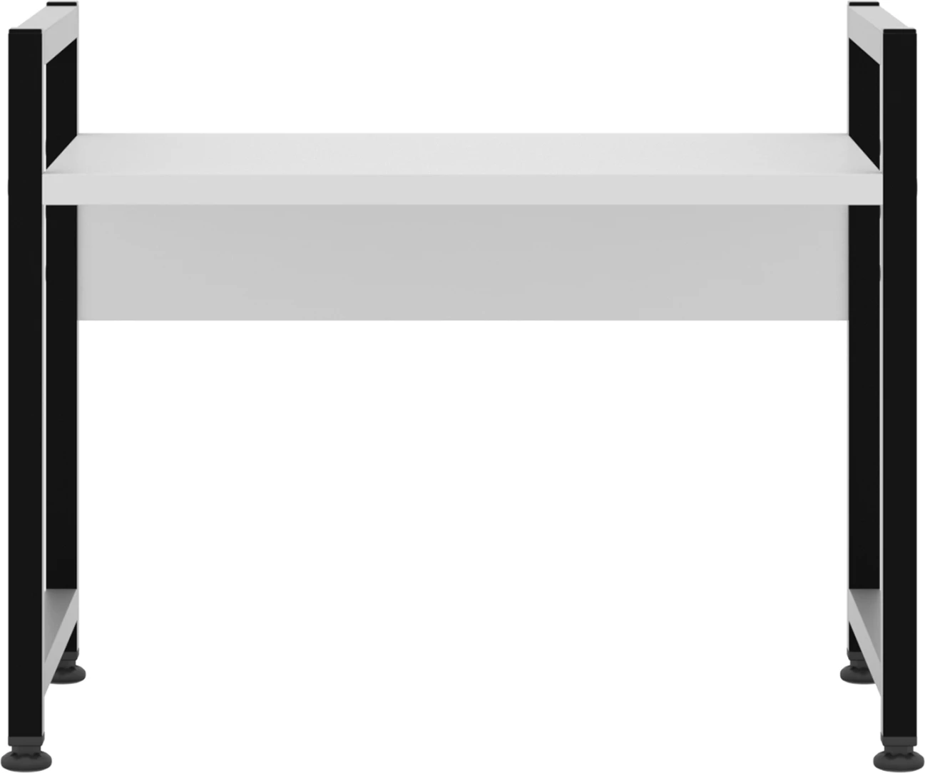 Kuhinjska organizacijska polica BECKO FH18219.01 melamin v beli-črni kovini 53x35x41Hcm