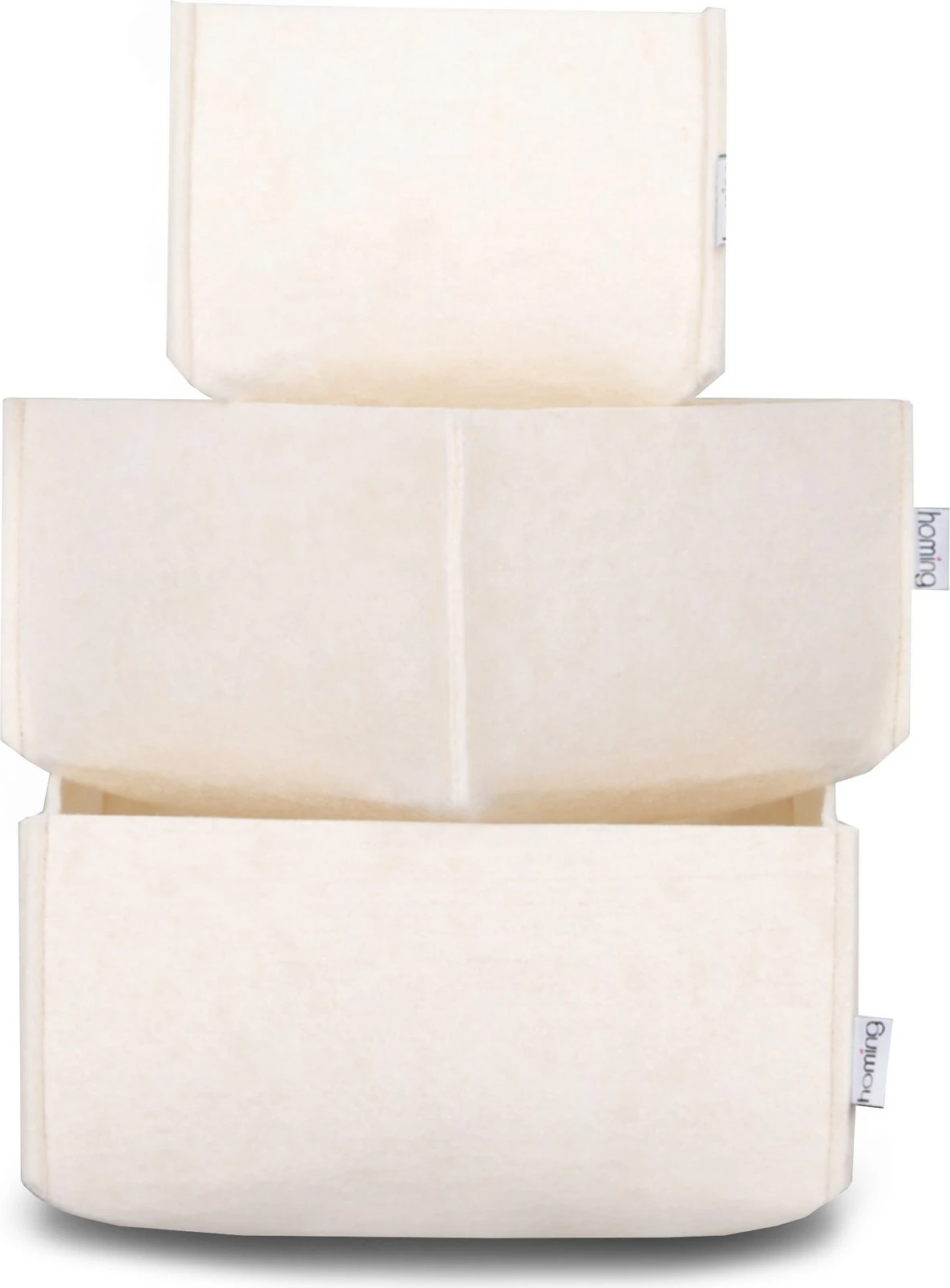 Set namiznih organizatorjev iz filca, krem, 3 kosi, Aberto Design HMY-6268