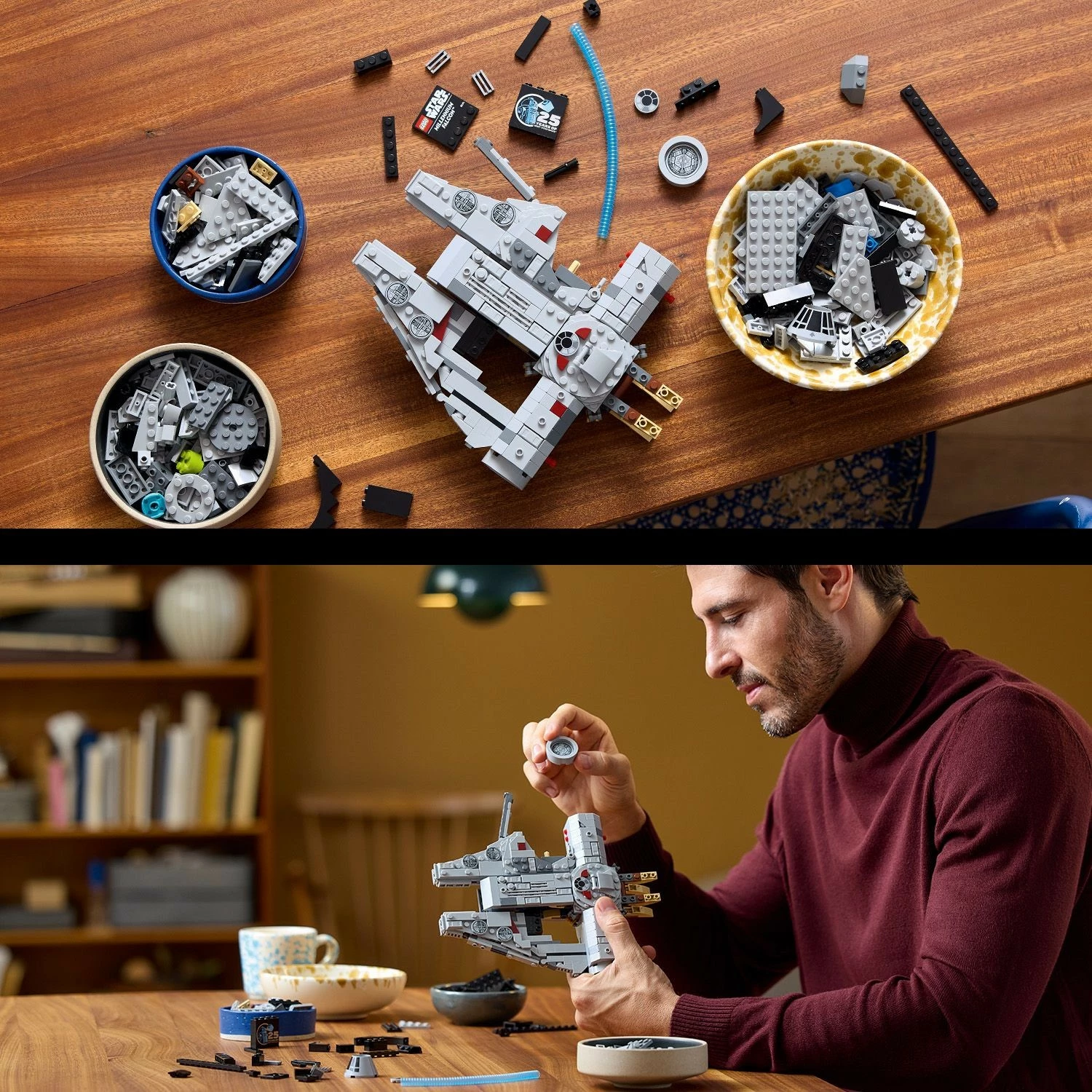 Model zbirateljski Millennium Falcon, LEGO, 18+, 921 kosov, večbarven