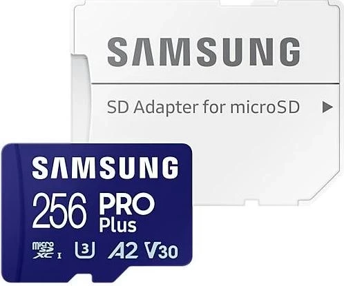 Visoko zmogljiva kartica microSDXC Samsung Pro Plus, 256 GB
