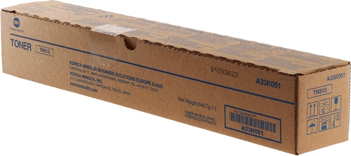 Toner kartuša Konica Minolta TN513 A33K051, zmogljivost 29.280 strani, črn