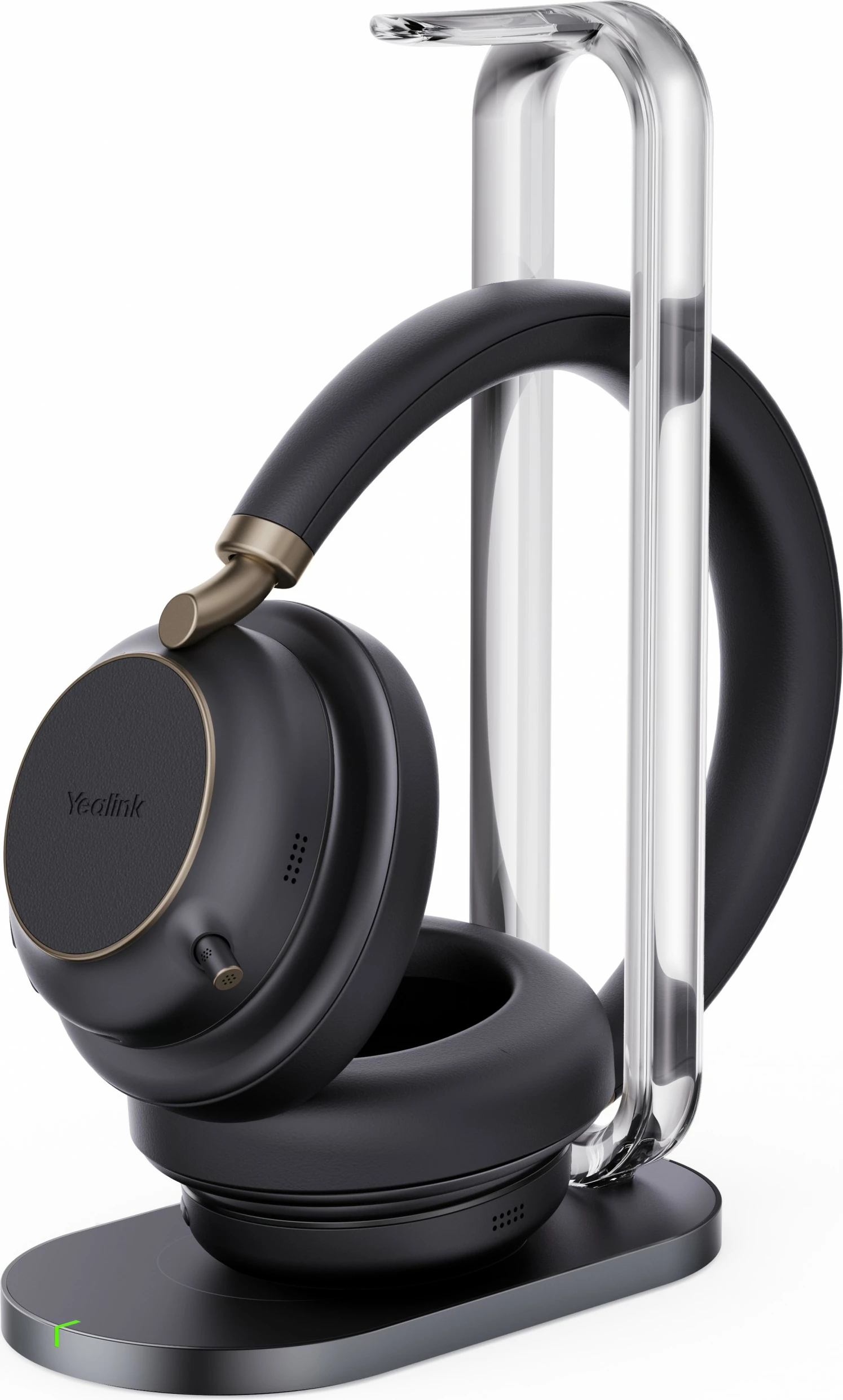 Slušalke z nosilcem za polnjenje Yealink BH76 Plus UC USB-C/A, črne