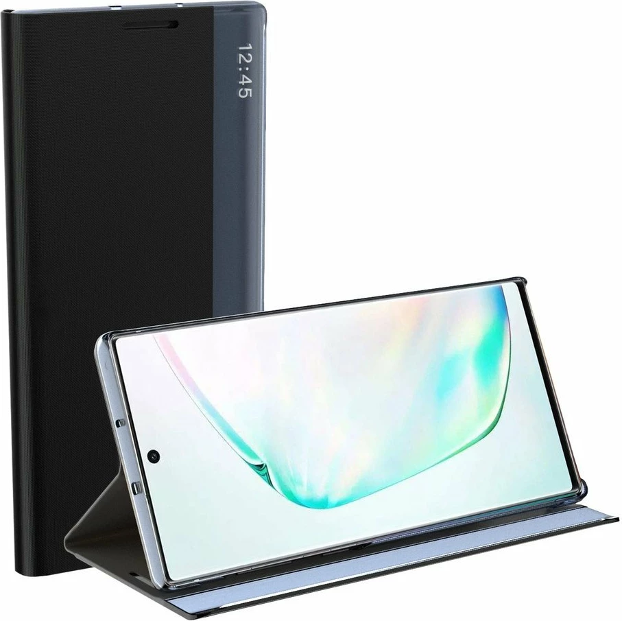 Zaščitni ovoj Hurtel Sleep Case za Poco M4 Pro 5G / Redmi Note 11S 5G / Redmi Note 11T 5G, s pokrovom in nosilcem, modra