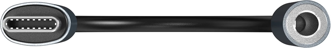 Adapter USB-C na 3,5 mm mini jack, HiFi audio, OMTP/CTIA, aluminij, črn, Wozinsky WACM-01