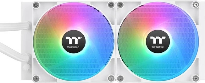 Vse-v-enem tekočinski hladilnik Thermaltake TH280 V2 ARGB Snow, 14 cm, 84.32 cfm, bel
