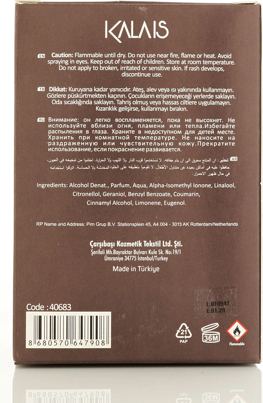 Moški parfum Alberto Taccini, 40683, 100 ml