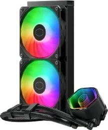 Vodna hladilna enota za procesor Cooler Master MasterLiquid 240 Core II, 2x12 cm, črna