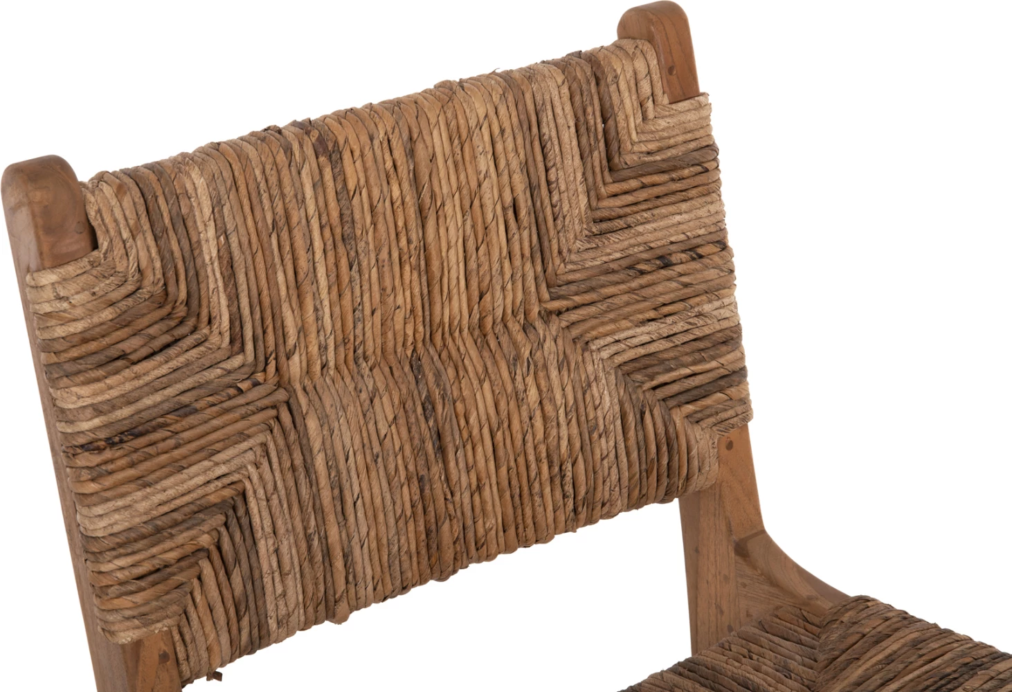 Barski stol WALTER FH9841 iz tikovine v naravni barvi-rush mat 46x55x105Hcm