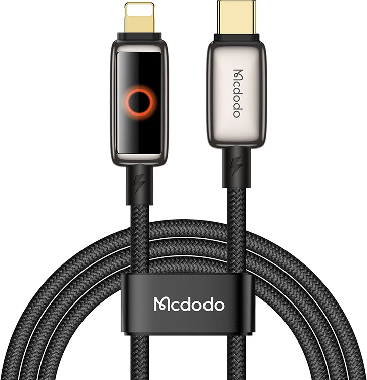 Kabel USB-C na Lightning Mcdodo CA-6670, 1.2 m, črn
