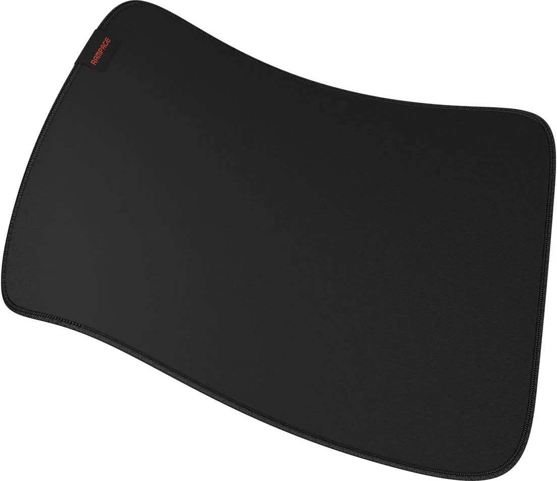 Podloga za miško Rampage Pulsar Pro S, 29x24 cm, žakard tkanina, črna