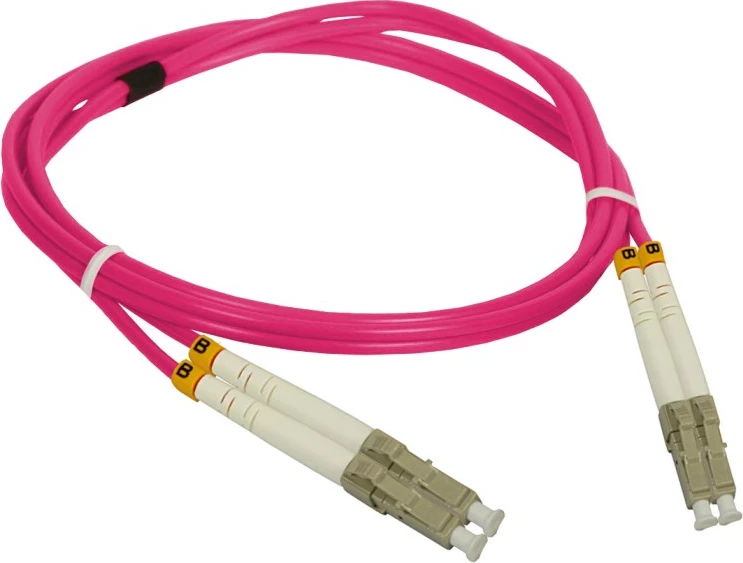 Optični kabel, 1 m, LC na LC, multimodni, vijoličen A-LAN FOC-LCLC-5MMD-1-4
