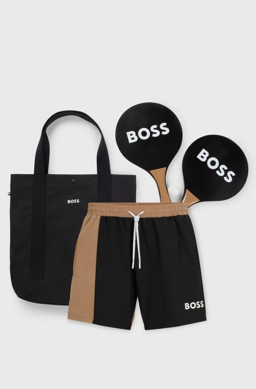 Set za plažo za moške, črn - Boss