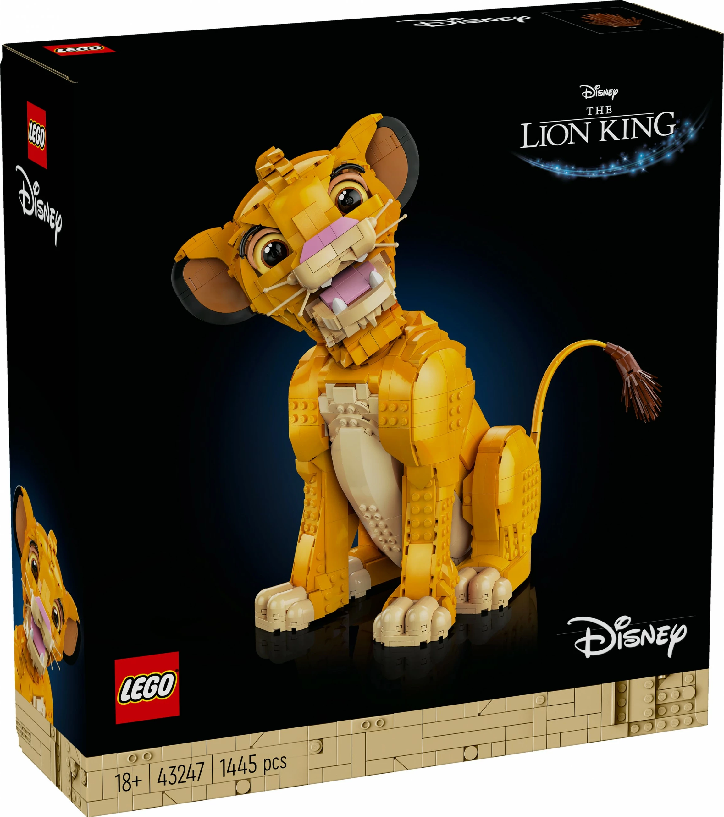 Set za sestavljanje Mlad Simba (The Lion King), LEGO, 1445 kosov, plastika, večbarven