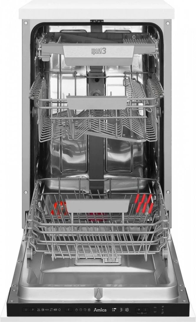 Pomivalni stroj za vgradnjo, Amica DIM44C6EMONqH, 10 kompletov, bel