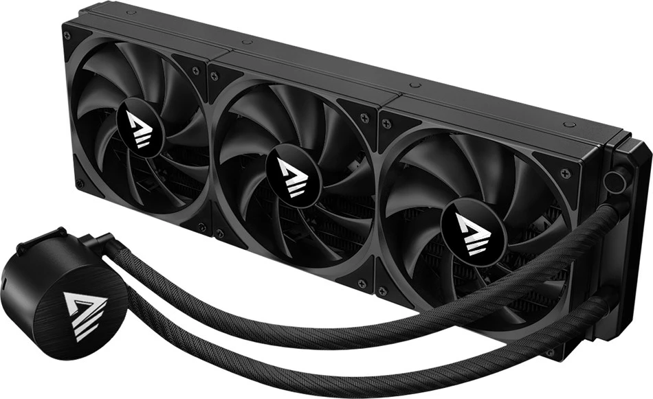 Vodeno hlajenje 360 mm Savio NOX, 3 ventilatorji 12 cm, za Intel Core i7, aluminij, črno