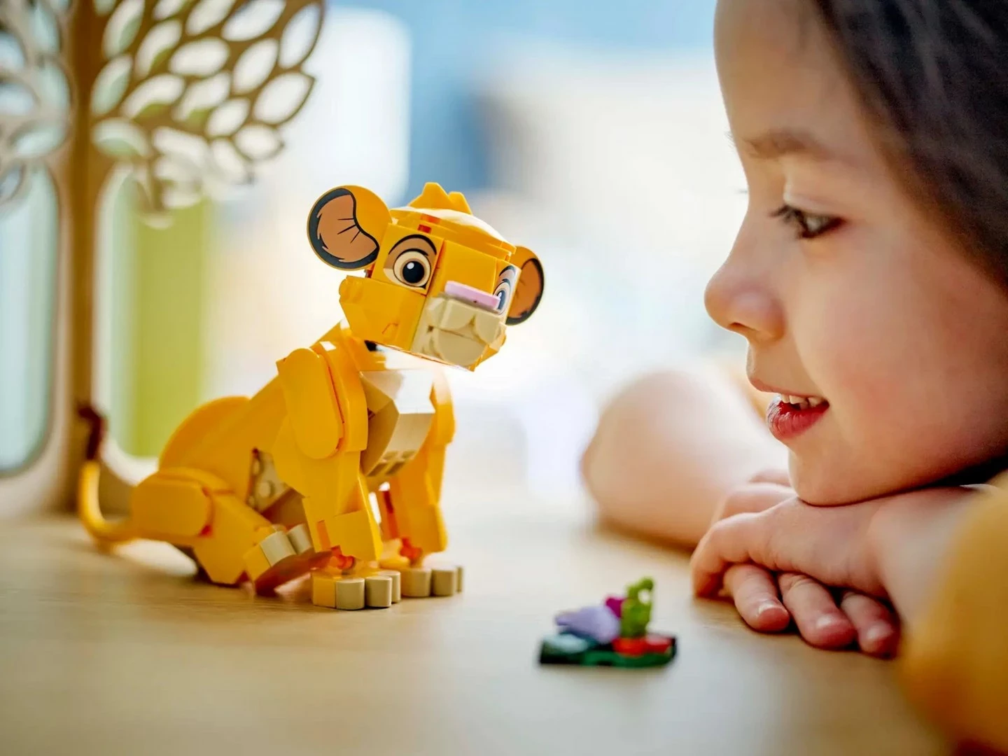 Figura Simba iz LEGO Disney 43243, za otroke 6+, rumene barve