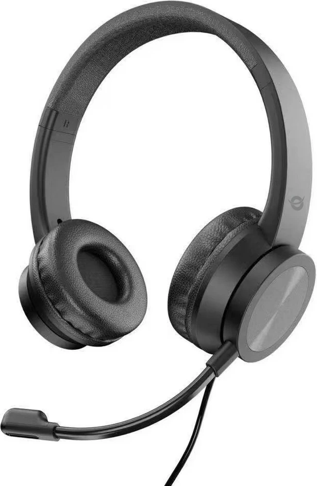 Stereo slušalke Conceptronic USB-C, mikrofon, 2 m, črne