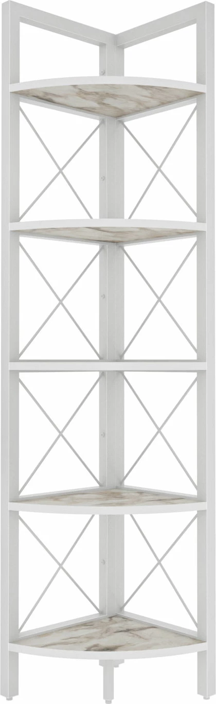 Knjižni regal modernega dizajna, bel, Skye Decor Remo, 30,5x33x160 cm