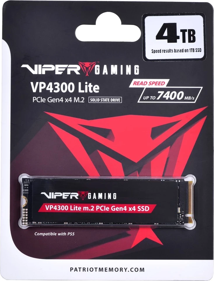 SSD Patriot Memory VP4300 Lite M.2, 4 TB, PCI Express 4.0