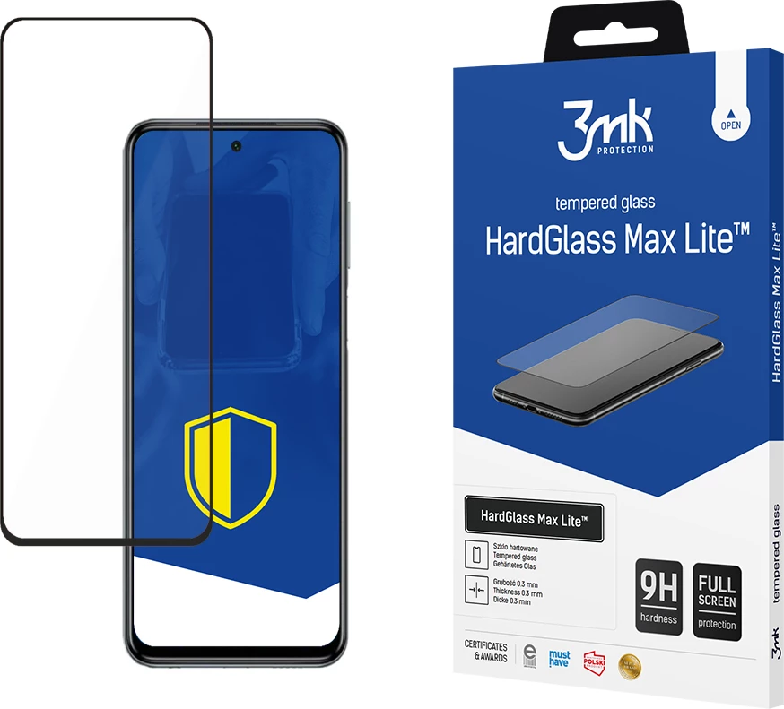 Zaščitno steklo 3mk HardGlass Max Lite za pametni telefon Xiaomi Redmi Note 9 Pro