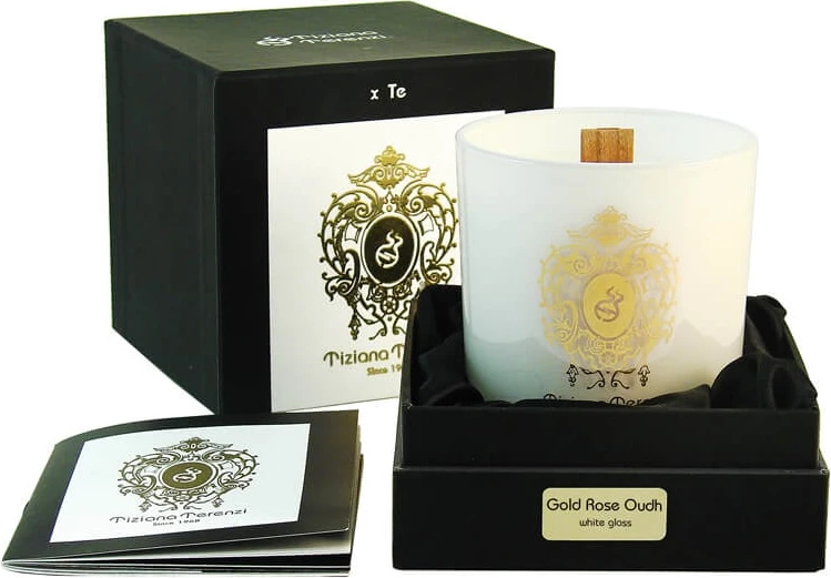 Aromatična sveča (unisex) Gold Rose Oudh, Tiziana Terenzi, 170 g