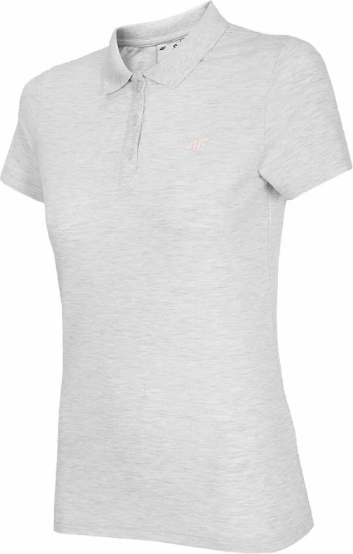 Polo majica za ženske 4F, bela melange