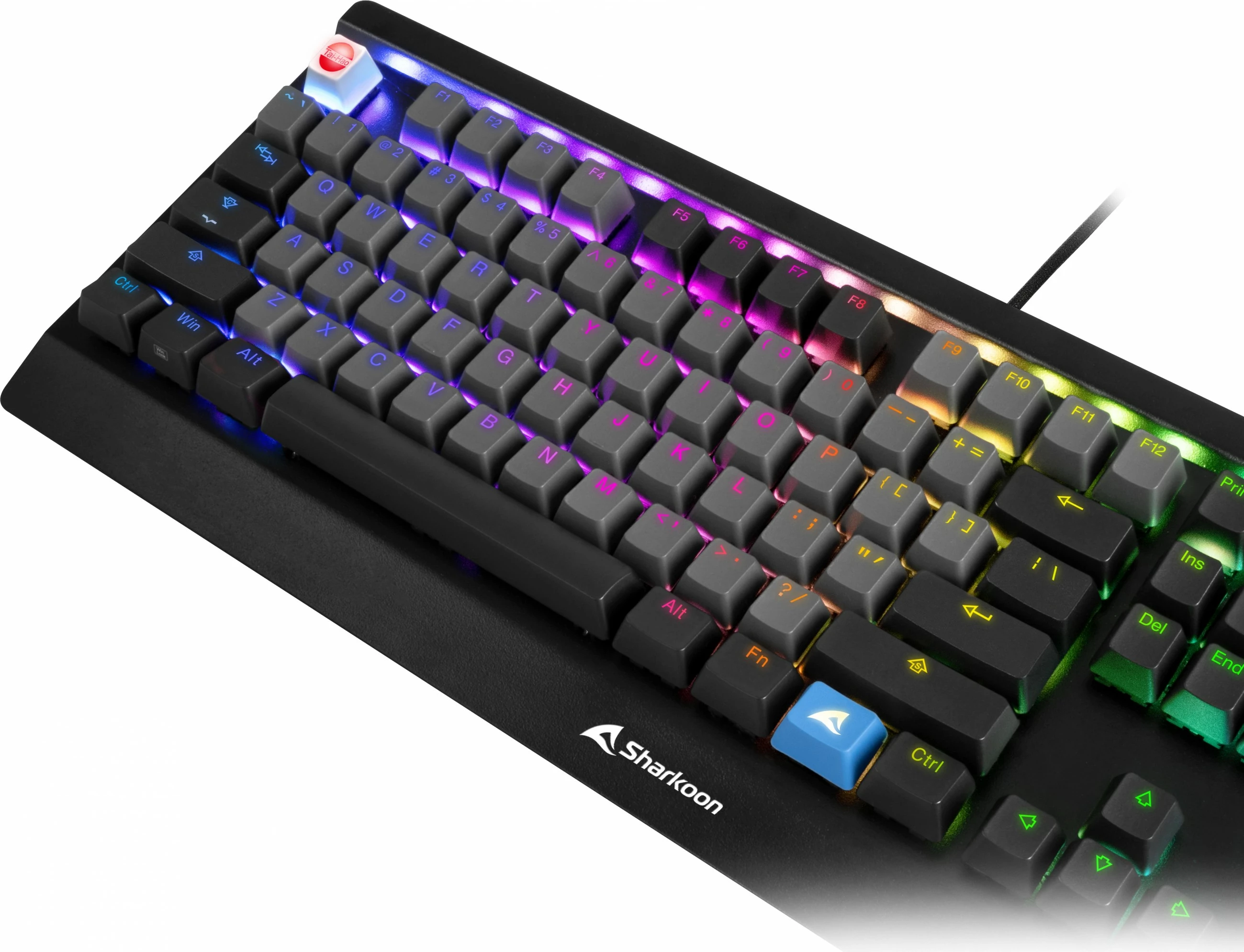 Tasti za mehansko tipkovnico, Sharkoon SKILLER SAC20, 115 kosov, ISO-Layout DE, črni