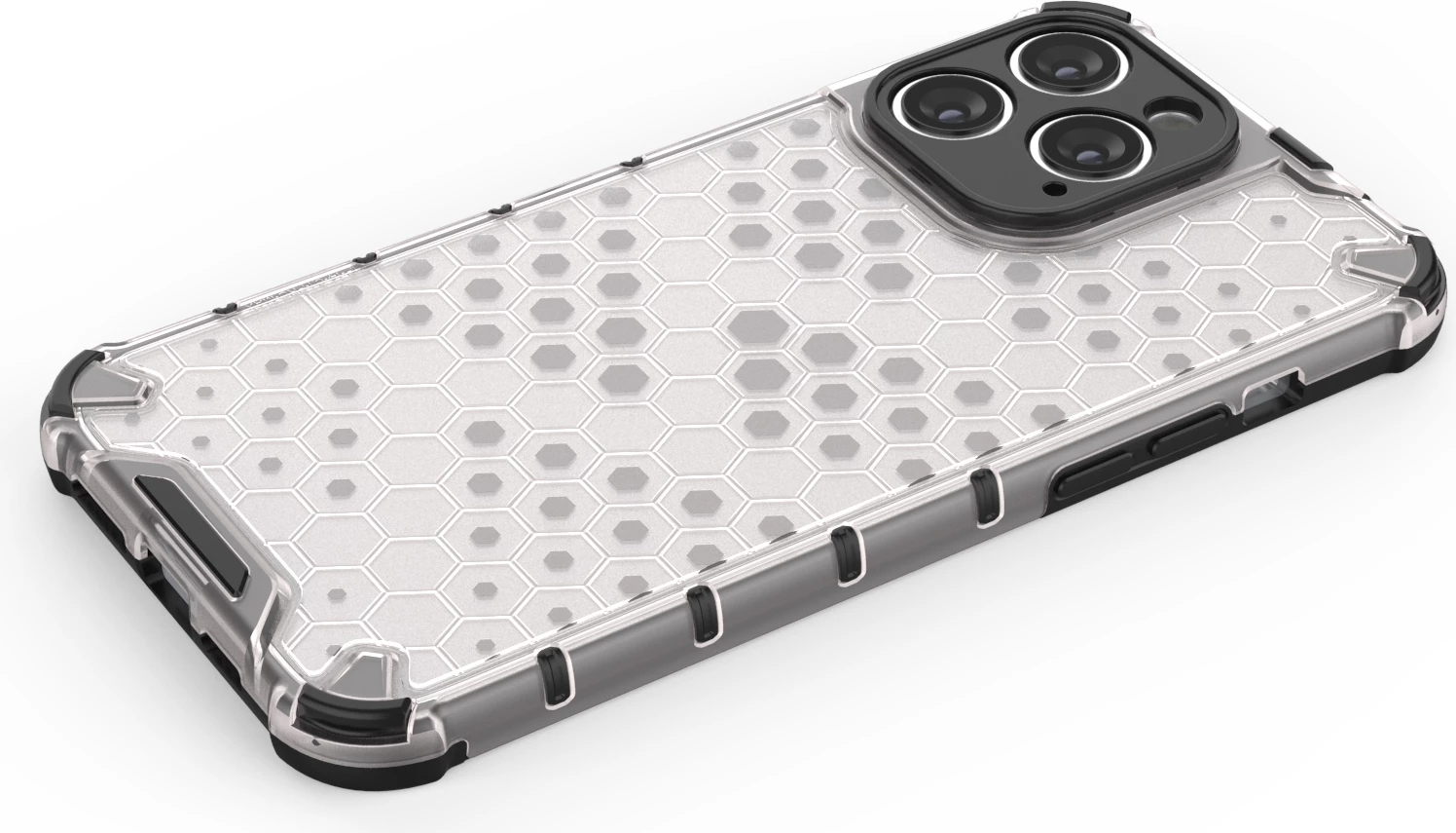 Ovitek Honeycomb Hurtel za iPhone 14 Pro, črn