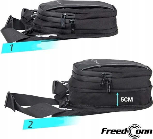 Stegenska torbica FreedConn ZC084, črna