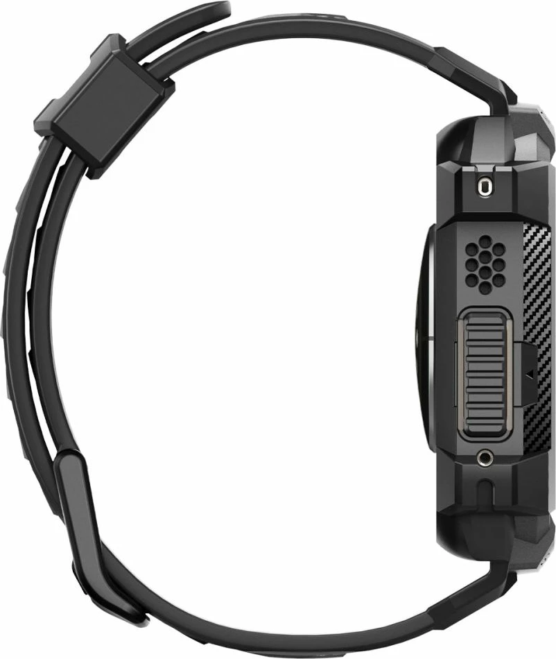 Ovitek za Apple Watch Ultra 49 mm, Spigen Rugged Armor Pro, črn