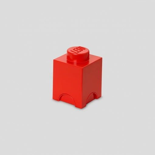 Shranjevalna škatla v obliki LEGO kocke Room Copenhagen Storage Brick 1, rdeča