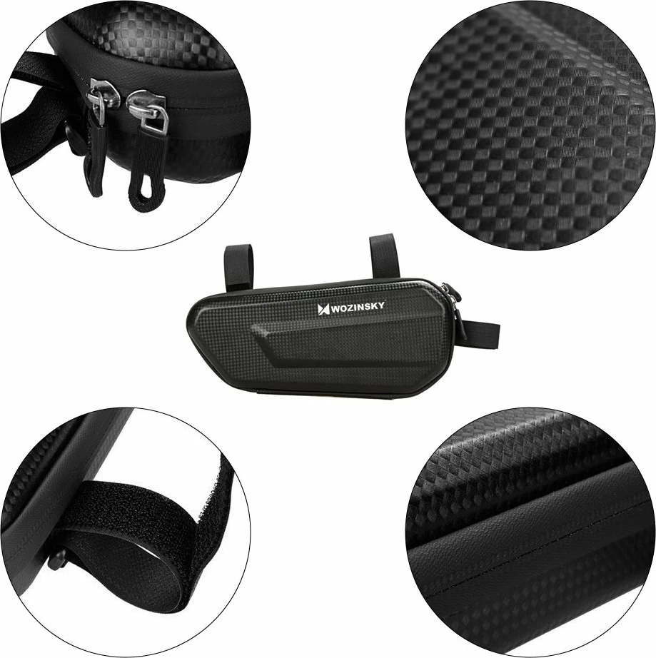 Torba za okvir kolesa Wozinsky WBB10BK, 1,5 L, črna