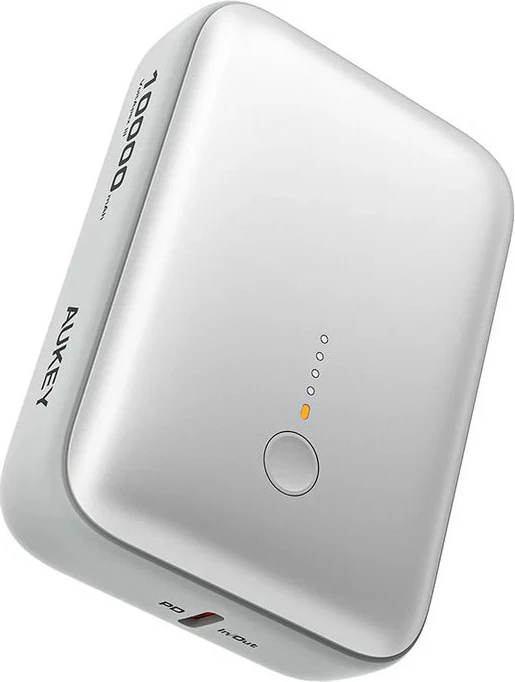 Powerbank 10000mAh, 20W, USB-C/USB-A, bel AUKEY Spark Mini