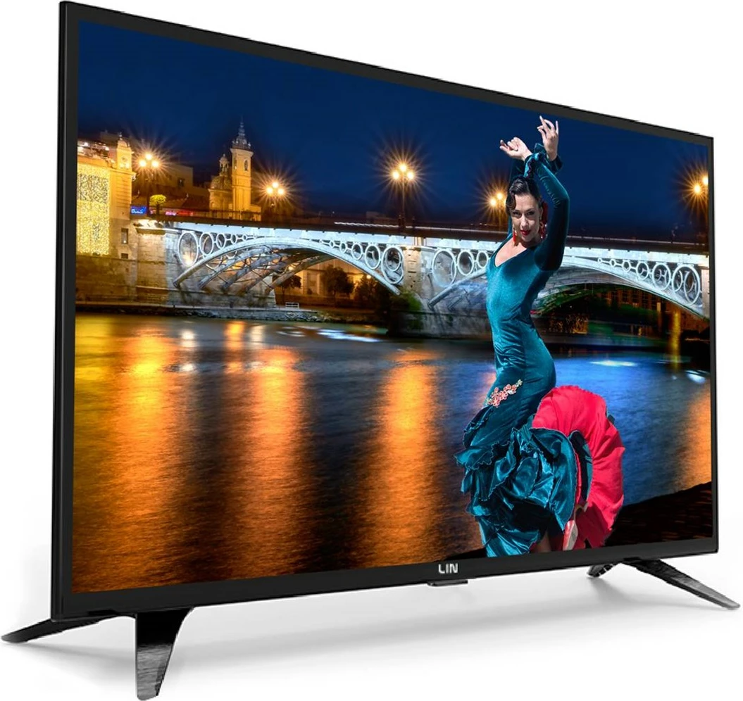 Pametni LED televizor Lin 32D1700, 32", Full HD, črn