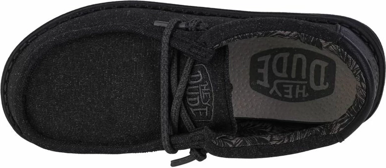 Čevlji za fante Hey Dude Wally Youth Basic Jr 40041-001, črni