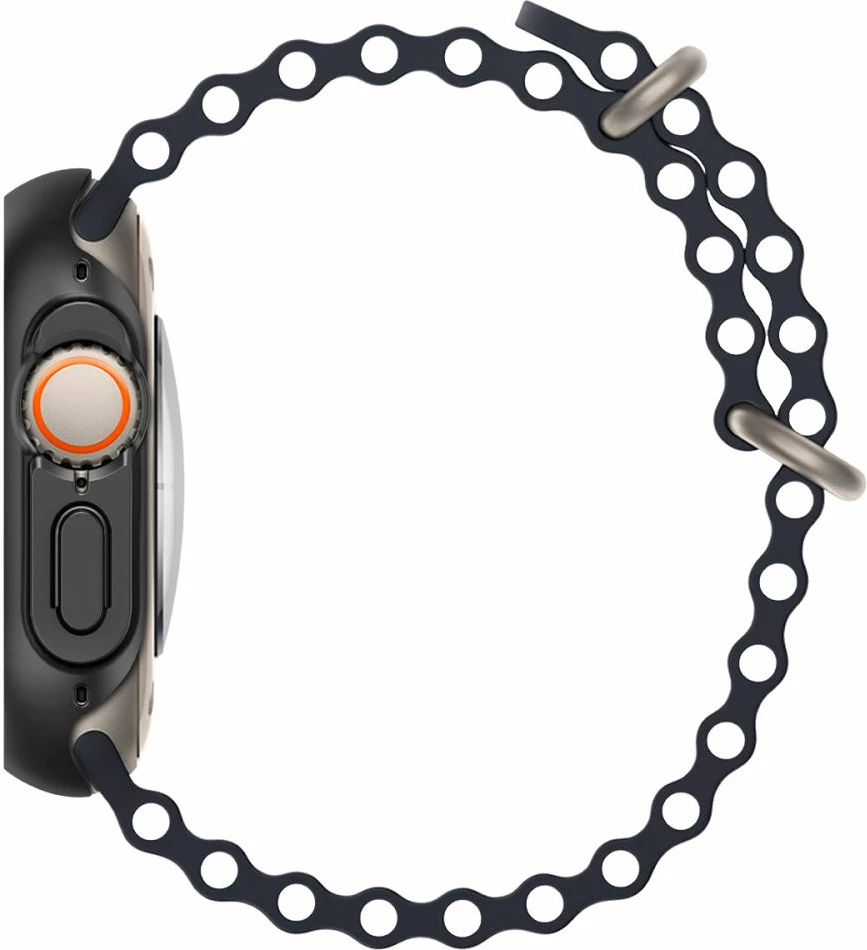 Ovitek za Apple Watch Ultra 49 mm Spigen Thin Fit, črn