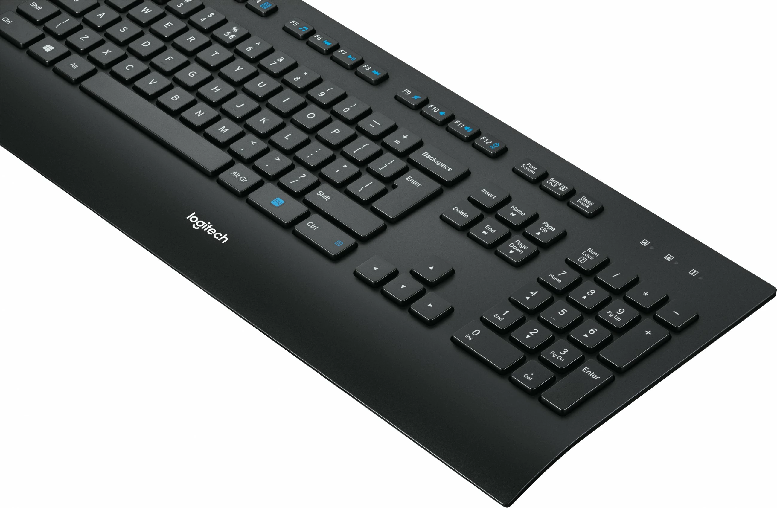 Polna velikost žična tipkovnica za podjetja Logitech K280e, USB, QWERTY, črna