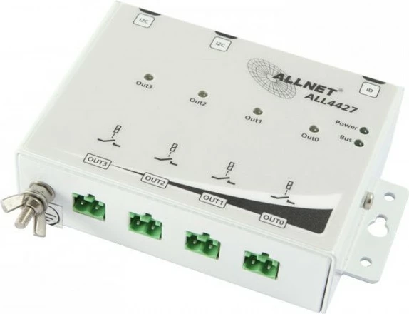 Stikalo rele ALLNET ALL4427, 250 V, 10 A, belo