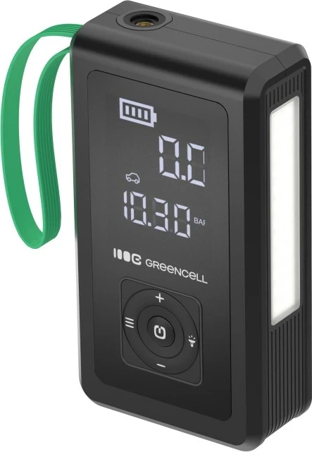 Powerbank 8000 mAh, črn s svetlo zelenimi detajli, Green Cell CJSGC03