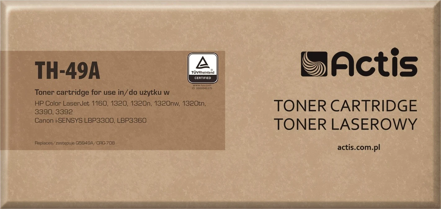 Toner za tiskalnik, zamenjava Actis; standard, 2500 listov